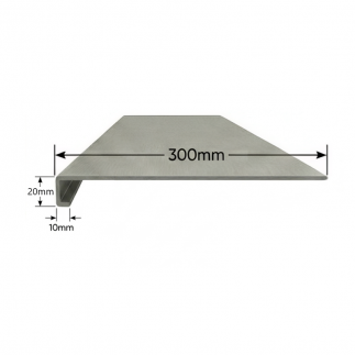 Vierteaguas de aluminio 300mm Modelo 4