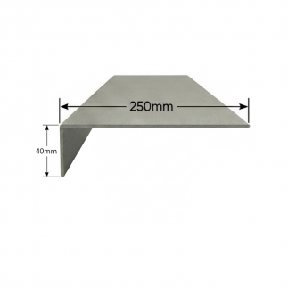 Vierteaguas de aluminio 250mm Modelo 6