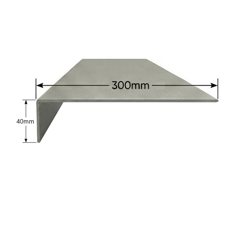 Vierteaguas de aluminio 300mm Modelo 6