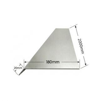 Vierteaguas de aluminio 180 x 2000mm Mod. 1