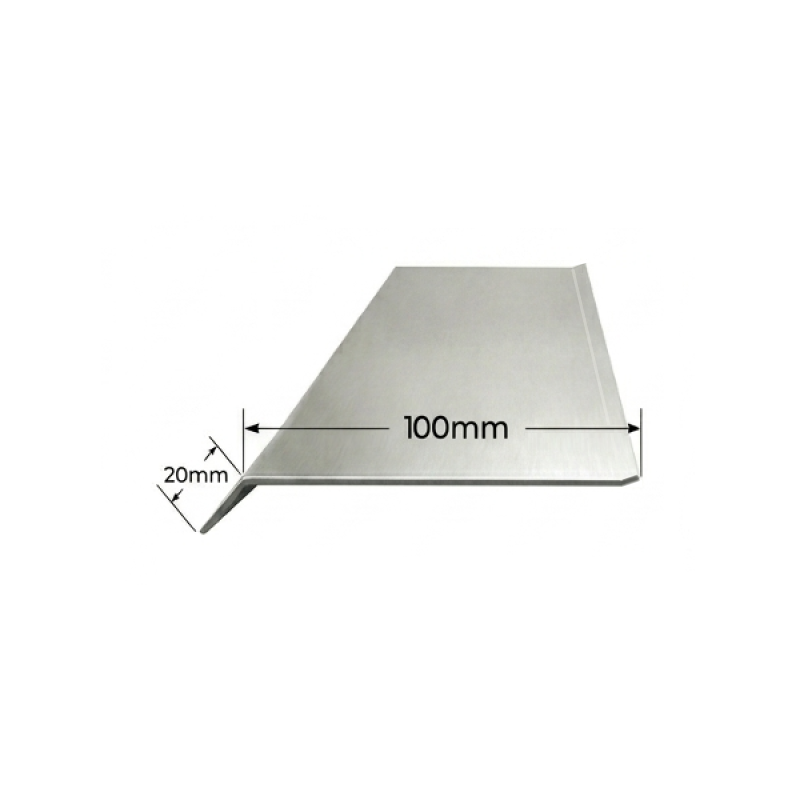 Visera de aluminio 100mm Modelo 1
