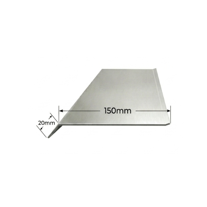 Visera de aluminio 150mm Modelo 1 Visera de aluminio 150mm Modelo 1