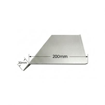 Visera de aluminio 200mm Modelo 1