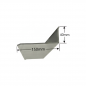 Visera de aluminio 150mm Modelo 3