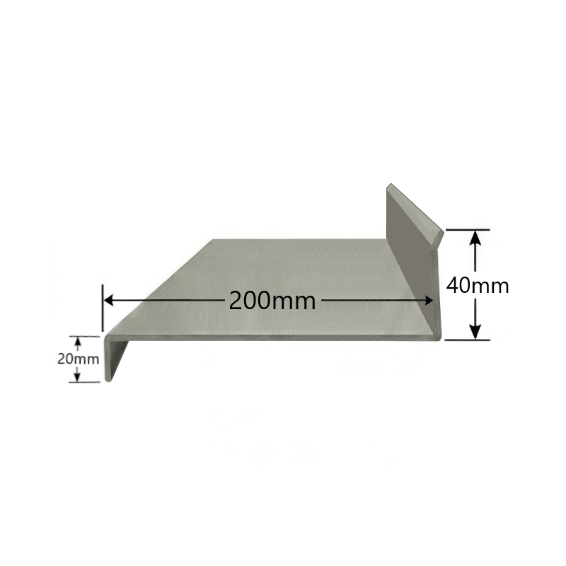 Visera de aluminio 200mm Modelo 9