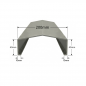 Albardilla de aluminio 200mm - Modelo 3 Albardilla de aluminio 200mm - Modelo 3