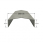 Albardilla de aluminio 300mm - Modelo 4 Albardilla de aluminio 300mm - Modelo 4