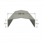 Albardilla de aluminio 330mm - Modelo 4 Albardilla de aluminio 330mm - Modelo 4
