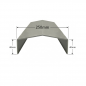 Albardilla de aluminio 250mm - Modelo 4