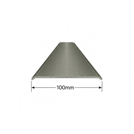 Tapeta plana de aluminio 100mm