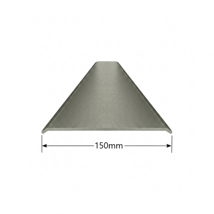 Tapeta plana de aluminio 150mm