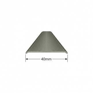 Tapeta plana de aluminio 40mm