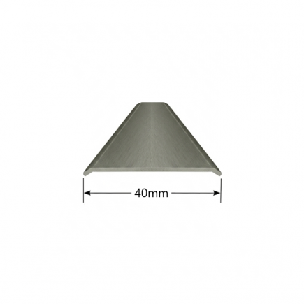 Tapeta plana de aluminio 40mm