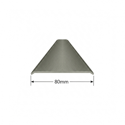Tapeta plana de aluminio 80mm