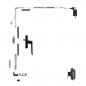 Kit oscilobatiente para ventana de aluminio de una hoja Kit oscilobatiente para ventana de aluminio de una hoja