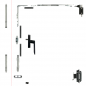 Kit oscilobatiente para ventana de aluminio de dos hojas Kit oscilobatiente para ventana de aluminio de dos hojas