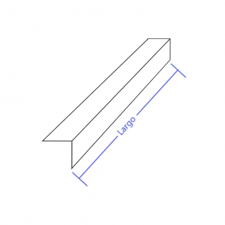 Angular de 40x40mm en chapa damero