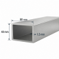 Tubo 80x40mm de aluminio Tubo 80x40mm de aluminio