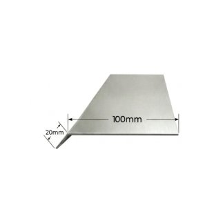 Vierteaguas de aluminio 100mm Modelo 1