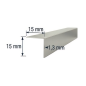 Angulo 15x15mm de aluminio Angulo 15x15mm de aluminio