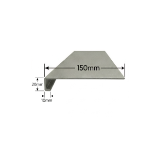 Vierteaguas de aluminio 150mm Modelo 4