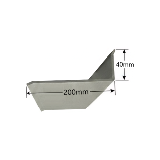 Visera de aluminio 200mm Modelo 3