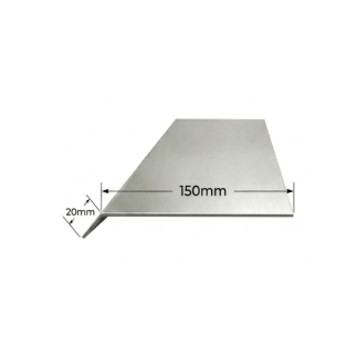 Vierteaguas de aluminio 150mm Modelo 1