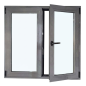 Kit oscilobatiente para ventana de aluminio de dos hojas