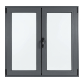 Kit oscilobatiente para ventana de aluminio de dos hojas