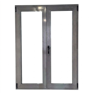 Kit oscilobatiente para puerta de aluminio de dos hojas