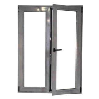Kit oscilobatiente para puerta de aluminio de dos hojas