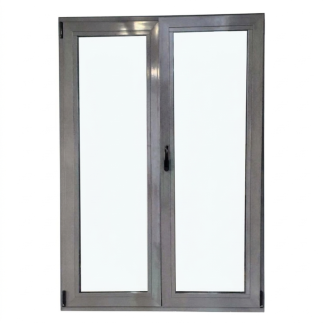 Kit oscilobatiente para puerta de aluminio de dos hojas