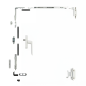 Kit oscilobatiente para ventana de aluminio de una hoja Kit oscilobatiente para ventana de aluminio de una hoja