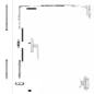 Kit oscilobatiente para ventana de aluminio de dos hojas