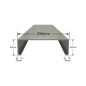 Albardilla de aluminio 200mm - Modelo 1