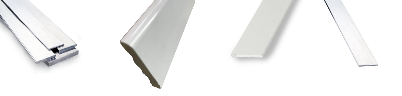 Pletinas de Aluminio y PVC | Perfiles macizos | Alubama