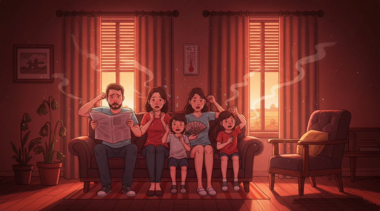 Ventanas cerradas en verano: el horno que creamos nosotros mismos